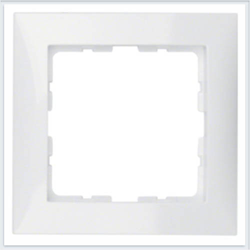 Berker S.1 Рамка 1-я полярная белизна глянцевый (белый) Арт. Berker 10118989