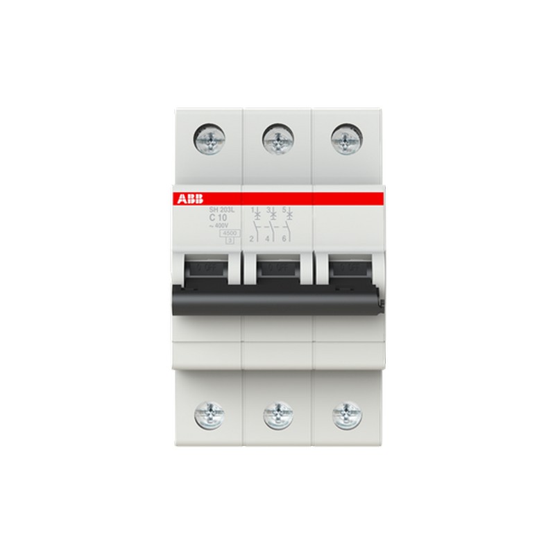 ABB Автоматический выключатель 3-пол. SH203L C10, 2CDS243001R0104