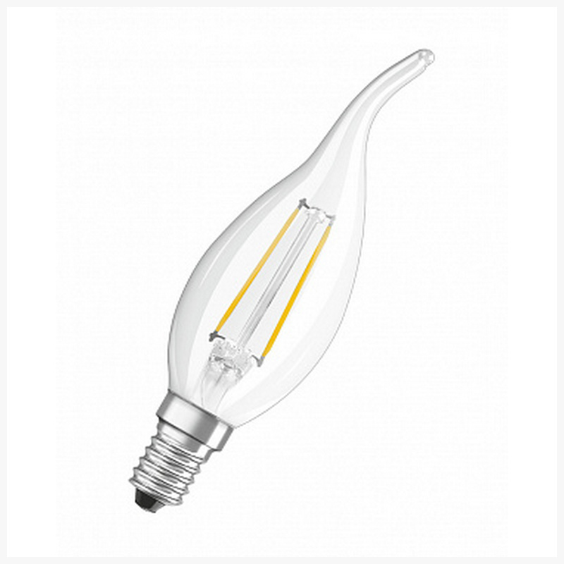 Лампа светодиодная Osram Ledvance, FIL LS CL BA60 5W/840 230V CL E14 600lm свеча на ветру, 4058075212367светодиодные лампы осрам, купить в интернет магазине, официальный партнер Osram