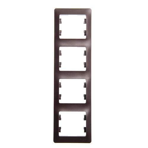 Рамка 4-я, вертикальная Glossa Шоколад GSL000808