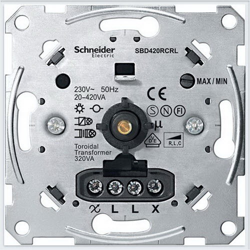 Schneider Electric, Merten, Светорегулятор поворотный универсальный 20-420ВТ
