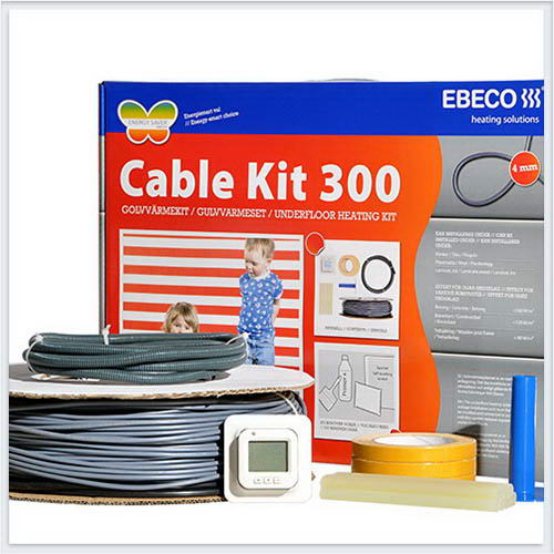 Нагревательный кабель EBECO-CK18 600 на площадь укладки 4,0-5,0m2