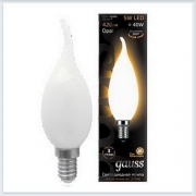 Лампа светодиодная свеча на ветру OPAL E14 5W 3000K gauss Филамент 104201105 - купить лампу