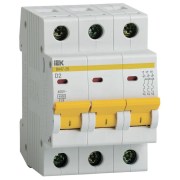 Автоматический выключатель ВА47-29 3Р 2А 4,5кА D IEK MVA20-3-002-D