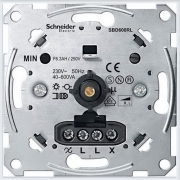 Schneider Electric, Merten, Светорегулятор поворотный 40-600Вт/ВА для л/н и обм тр-ров