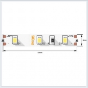 Лента светодиодная стандарт SMD2835, 60 LED/м, 4,8 Вт/м, 12В , IP20, Теплый белый SWG260-12-4.8-WW