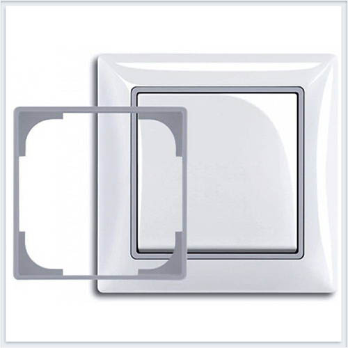 Серебристый металлик Вставка декоративная в рамку ABB Basic 55 2516-902-507