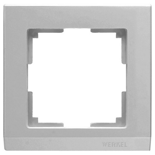 Werkel Рамка 1 пост серебряный W0011806