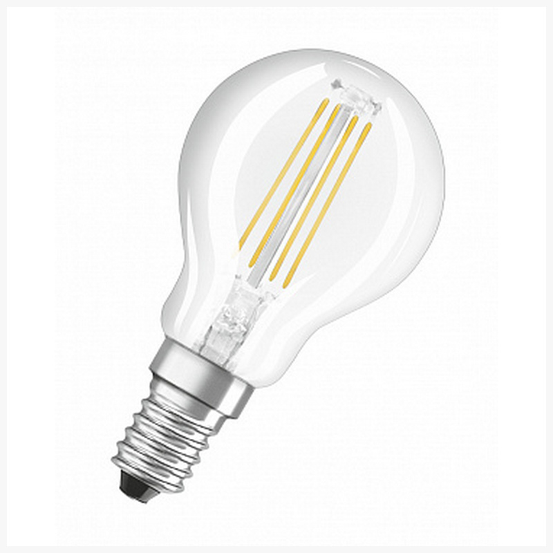 Лампа светодиодная Osram Ledvance, FIL SCL P75 6W/840 230V CL FIL E14 850lm FS1 шарик, 4058075218178светодиодные лампы осрам, купить в интернет магазине, официальный партнер Osram