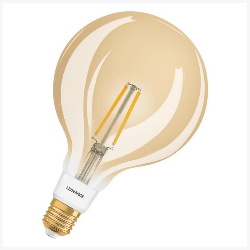 Лампа Osram ZigBee FIL Globe120 Dimm 55 6 W/2400K E27 680Lm 15000h d120*190 золотистая 4058075528215