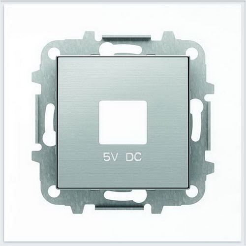 АББ - ABB - Зарядка - Sky - Скай - USB - Лицевая панель - Накладка на USB зарядное устройство - Накладка - вставка - механизм для коммуникационных устройств - 2CLA858500A1401