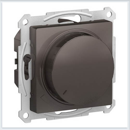 ATN000623 Schneider Electric AtlasDesign светорегулятор (диммер) повор-нажим, led, rc, LED, RC, 400Вт, мех., мокко
