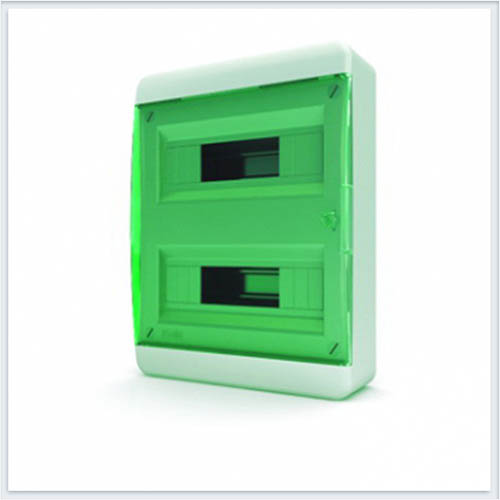 Щит навесной 24 модулей зеленая дверь Tekfor - BNZ 40-24-1