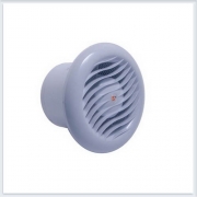 Вентилятор Mmotors ММ 100 Пластик круглый, серый с обратным клапаном, 1467 MM 100
