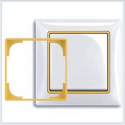 Жёлтый Вставка декоративная в рамку ABB Basic 55 2516-905-507