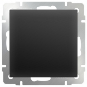 Werkel Выключатель одноклавишный проходной чёрный матовый W1112008