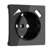 Werkel Накладка для розетки USB черный акрил, W1179548