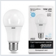 Лампа светодиодная 10W E27 6500K gauss Elementary 23230 - купить лампу