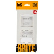 BRITE Рамка 2-местная белый рифленый IEK, BR-M22-51-K01