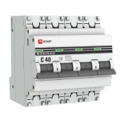 Купить Автоматический выключатель 4P 40А (C) 4,5kA ВА 47-63 , EKF PROxima