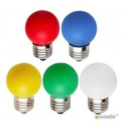 Лампа светодиодная Foton Lighting FL-LED DECOGL45 1W E27 RED 230V E27 красный LED шарик Арт: 608246