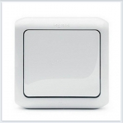 Кнопка 1-клавишная IP44 6А цвет белый Legrand Quteo Арт. 782305