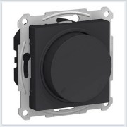 ATN001023 Schneider Electric AtlasDesign светорегулятор (диммер) повор-нажим, led, rc, LED, RC, 400Вт, мех., карбон