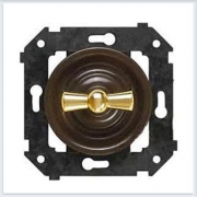 Bironi перекрестный выключатель, цвет коричневый Коллекция шедель B3-203-22