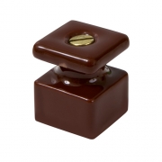 МезонинЪ Изолятор квадратная с саморезами цвет коричневый GE80027-04 1шт.