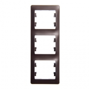 Рамка 3-я, вертикальная Glossa Шоколад GSL000807