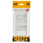 BRITE Рамка 2-местная белый белый IEK, BR-M22-12-K01