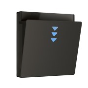 Werkel Накладка для электронного карточного выключателя Чёрный матовый W1163108